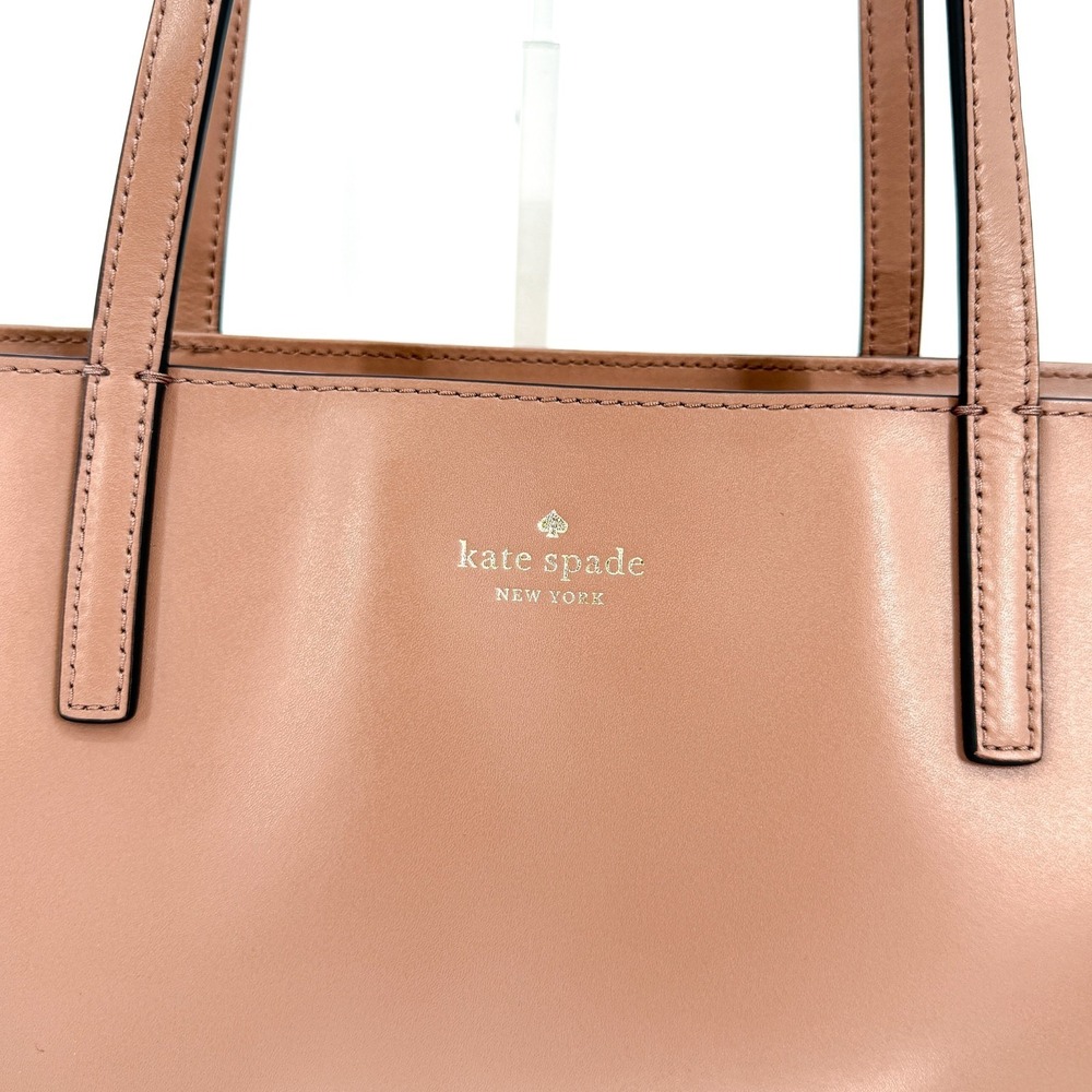 Kate Spade Kelsey Large Tote Bag Tan Beige Color - Beautiful Preloved Condition - Picture 2 of 16